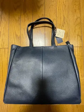 소가죽 네이비 레더 토트백