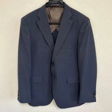 P.S.FA 네이비 체크 무늬 비즈니스 정장