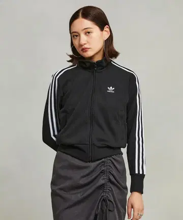 adidas 니트 탑 트랙 자켓 M 사이즈 블랙