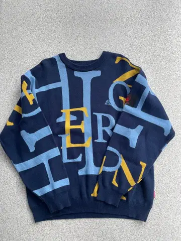 HELLRAZOR 로고 니트 스웨터