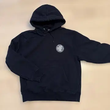 HUF 속기모 후드 맨투맨 블랙
