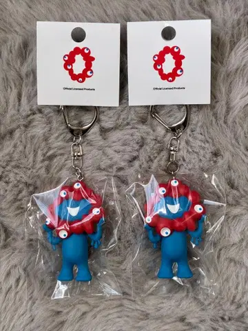 오사카 간사이 만박 미야쿠미야쿠 입체 키링 2개 세트