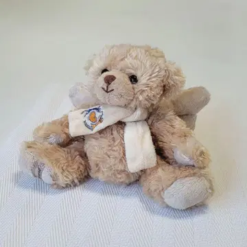 Bukowski 베이지색 곰 모양 봉제 인형 스카프 포함