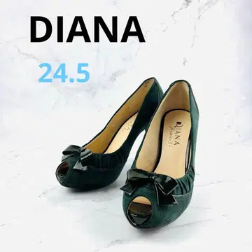 DIANA 로마슈 리본 스웨이드 오픈토 24.5