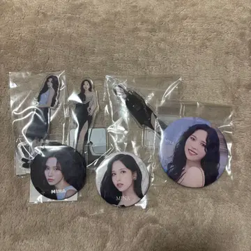 TWICE MINA 캔뱃지 아크릴 스탠드 6개 세트