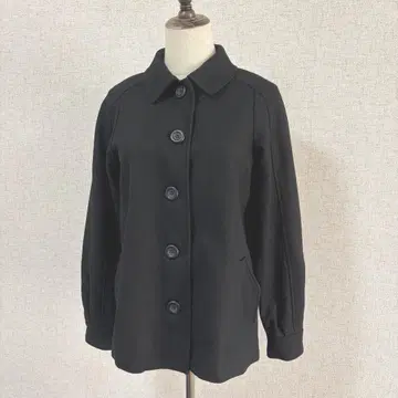 Ehyphenworldgallary/블랙 버튼 자켓 울