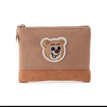러브리 바이 페이러 올드 테디 와펜 파우치 베이지 미사용 새상품