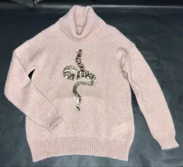 엘리자베타 프란키 모헤어 디자인 스웨터 스팽글 38 베이지