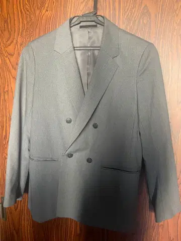 그레이 더블 브레스트 테일러드 자켓