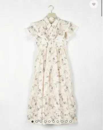 An MILLE 레이스 프릴 원피스 플레어