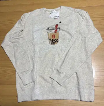 타피오카 드링크 프린트 L 사이즈 맨투맨