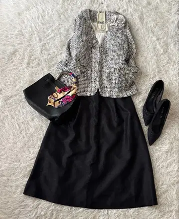 새상품급  자켓 트위드 M 졸업식 입학식 세레모니 LL