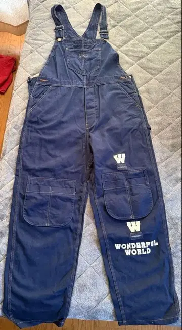 WONDERFUL WORLD 오버롤 데님