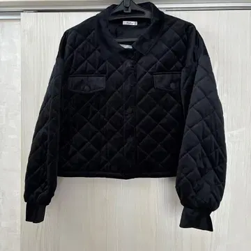 블랙 퀼팅 자켓 M 사이즈