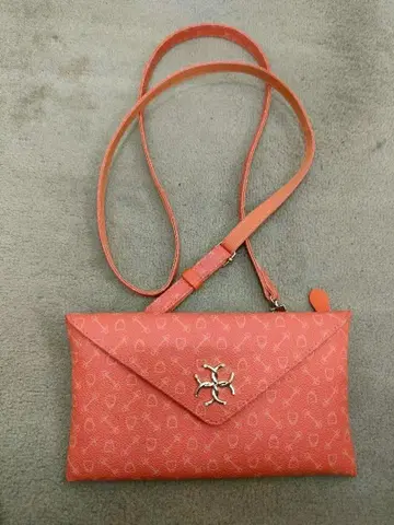 화이 Why HSC 메탈 하네스 프린트 레터 파우치 (오렌지)