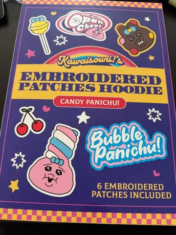 빤쮸토끼 시부야 타워 레코드 팝업 스토어 한정판 자수 후드티 L