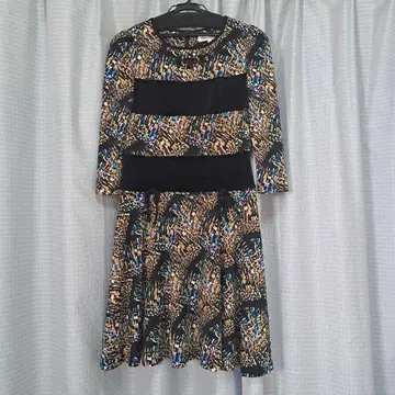 슈퍼 뷰티 무릎 기장 원피스 40 비즈 리본