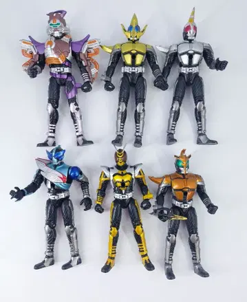 가면라이더 피규어 [가부토] 가동식 높이 6점 일괄