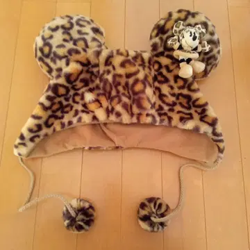 미니 레오파드 무늬 모자
