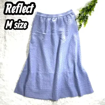 [택 포함 새상품] Reflect 디자인 니트 롱 스커트 라벤더 M