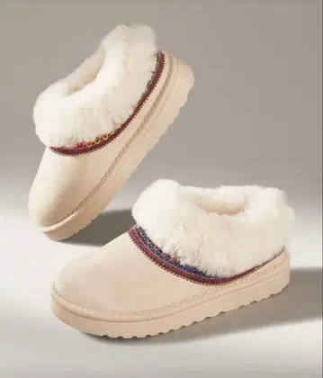 어그 부츠 베이지 퍼 포함