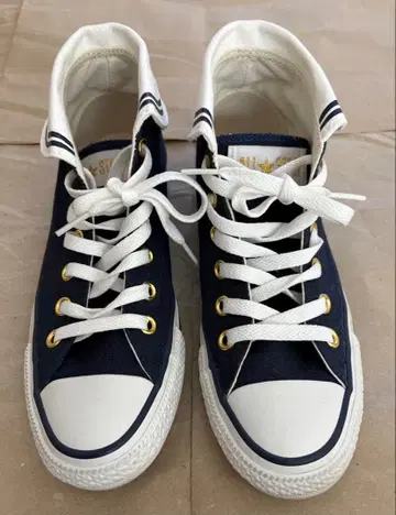 ALL STAR 네이비 하이컷 스니커즈