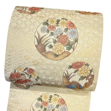 후쿠로 오비 꽃 문양 풍경 인물 춤 국화 모란 기모노 114b d ms