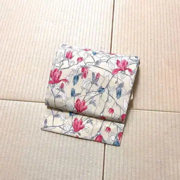 크림색 계열 오비(약 27.3cm) 나고야 오비