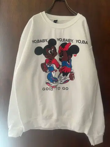 블랙 미키마우스 맨투맨 트레이닝복