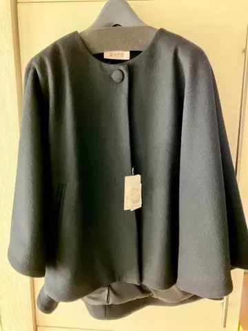 [정가 약 30,000엔] AIMER 블랙 울 혼방 판초 사이즈 9