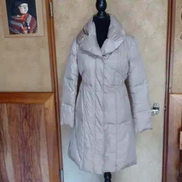 ANAYI 다운 코트 핑크 베이지 38