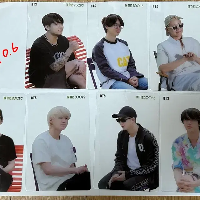 BTS 인더숲2 포토카드 풀세트 알엠 진 슈가 제이홉 지민 뷔 정국