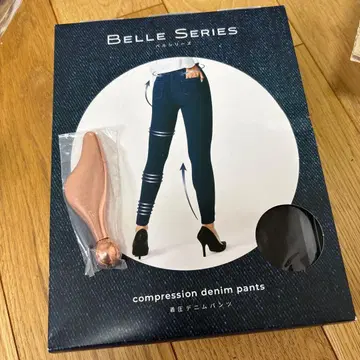BELLE SERIES 압축 데님 팬츠 M 블랙 카사 포함