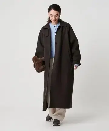 BEAUTY&YOUTH 리버 스텐 칼라 롱 코트