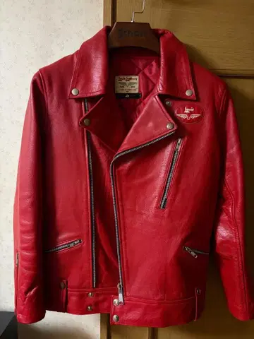 루이스 레더 x 폴스미스 RED EAR W 네임 라이더 자켓