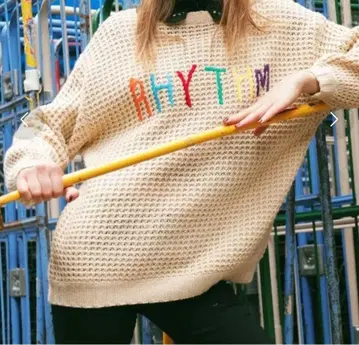 jouetie 스티치 로고 BIG KT 니트