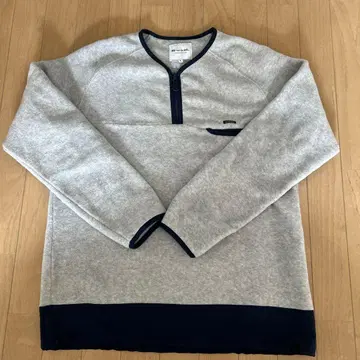 트래비스 매튜 남성용 하프 지퍼 아우터 L 사이즈 그레이/네이비