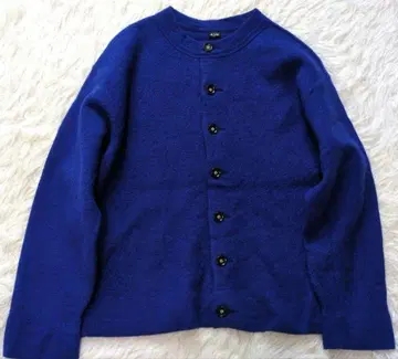 45R 플로트 융모 de 가디건 현행 택 파랑