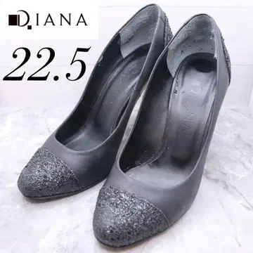 [ 22 ] 다이애나 블랙 글리터 펌프스 22.5