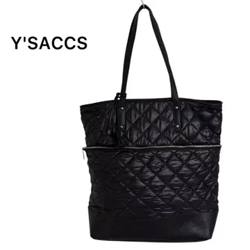 [ 새상품급 ] Y'SACCS 이자크 퀼팅 토트백 블랙