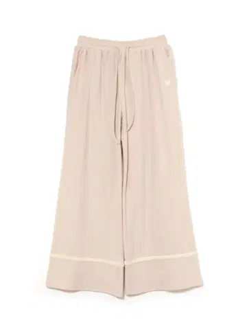 Milky pile heart long pants