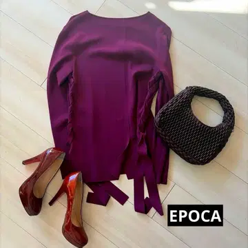 [ 새상품급 ] EPOCA 퍼플 긴팔 상의 40