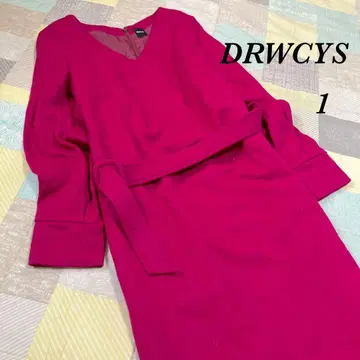 [ DRWCYS ] DRWCYS 벨트 포함 롱 원피스 타이트 플레어