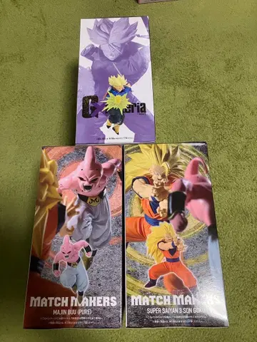 드래곤볼 최신작 피규어 3종 초사이어인 3 오공, 마인 부우, 트렁크