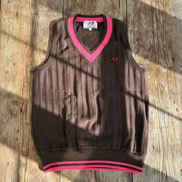 MASTER BUNNY EDITION 케이블 니트 베스트 미사용 새상품