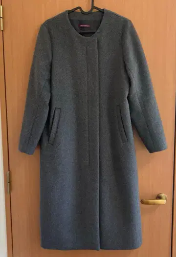 어반 리서치 롱 코트 노카라 코트 그레이 프리 사이즈