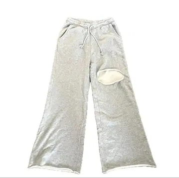 GYDA 데미지 와이드 스웨트 팬츠 그레이