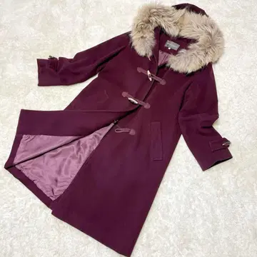 새상품급 폴 스튜어트 퍼 달린 더플 코트