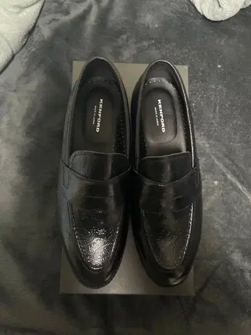 KENFORD 블랙 가죽 로퍼