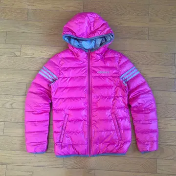 adidas 핑크 다운 자켓 M 사이즈